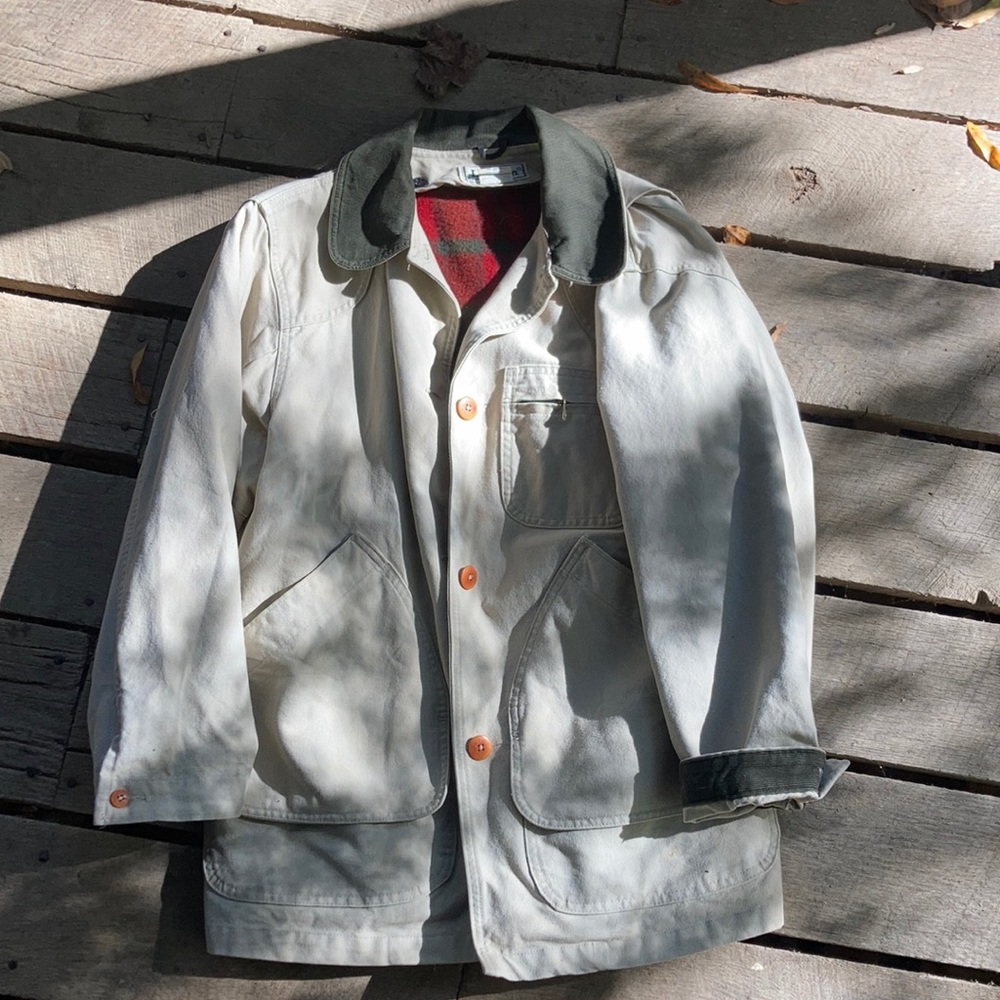 Vintage LL Bean Barn Coat with Wool Lining